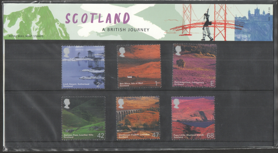 (image for) 2003 A British Journey: Scotland Royal Mail Presentation Pack 349 - Click Image to Close